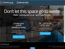 Tablet Screenshot of novicepunter.co.uk